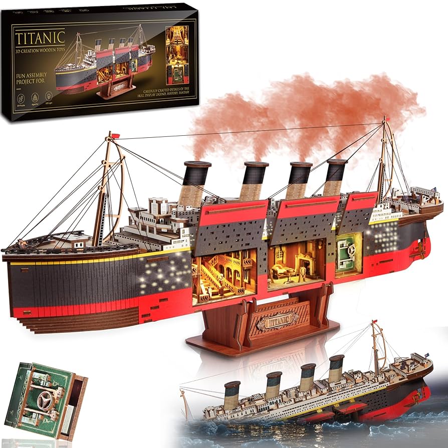 Amazon.com: Titanic Model 3D Wooden Puzzles for Adults